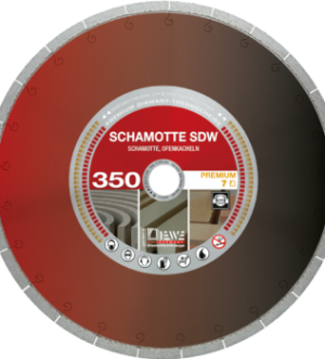 Diewe Schamotte SDW disc diamantat ø300-ø400mm tăiere cărămidă refractară si tuburi din argilă arsă