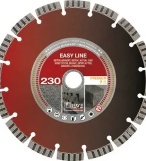 Diewe EASY LINE ø230mm disc diamantat pentru taiere beton, beton armat, granit și piatră
