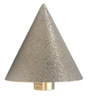 Freza diamantată conică 3-75mm prindere M14 pentru rectificări in placi ceramice, piatră