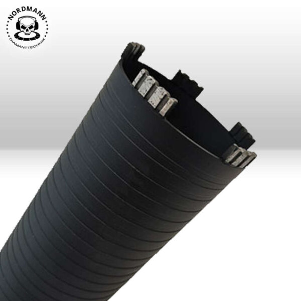 Carota diamantata ATS  TURBO TS-7 Ø 32 – Ø250 mm, Lungime=330mm, prindere 1-1/4″, gaurire uscata beton armat