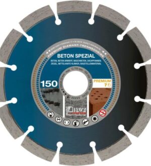 Diewe BETON SPEZIAL ø150mm disc diamantat pentru taiere și frezat caneluri in beton armat, caramidă și BCA (seturi cu discount)